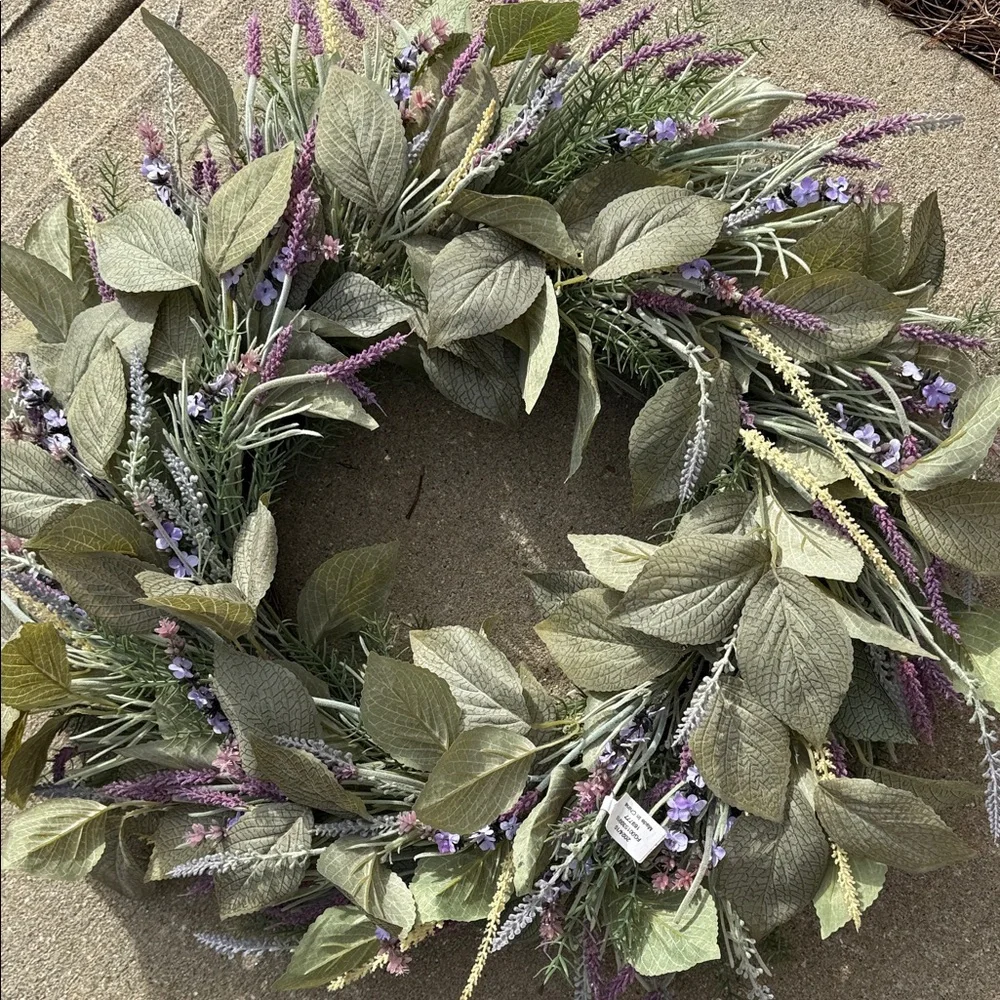 Frontgate Lavender Wreath - NWT